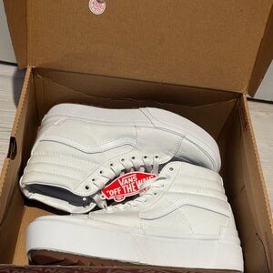 Vans White High-Top Sneakers